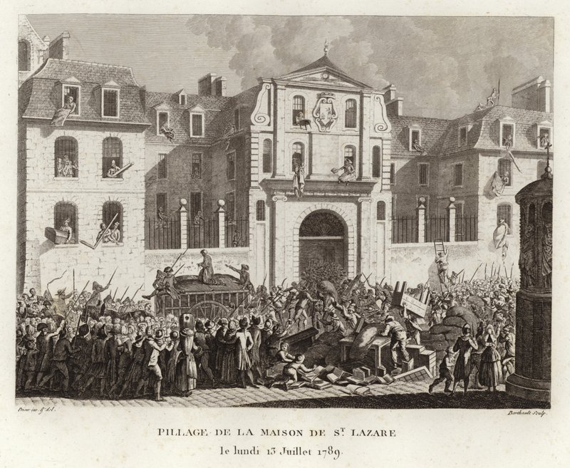 Saqueando a casa de St Lazare de Prieur