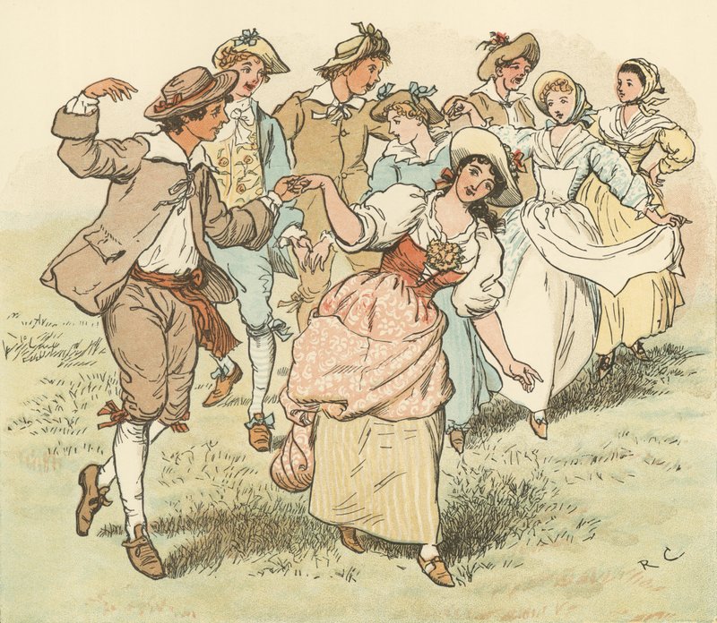 Venha Lasses e Rapazes de Randolph Caldecott