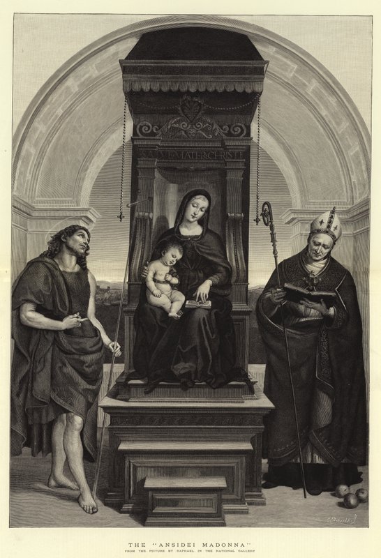 A Madonna Ansidei de Raffaello Sanzio Raphael