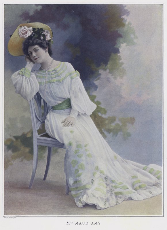 Maud Amy, atriz francesa (foto colorida) de Reutlinger Studio