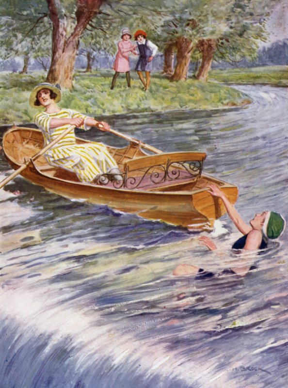 Meninas de barco de Richard Henry Brock