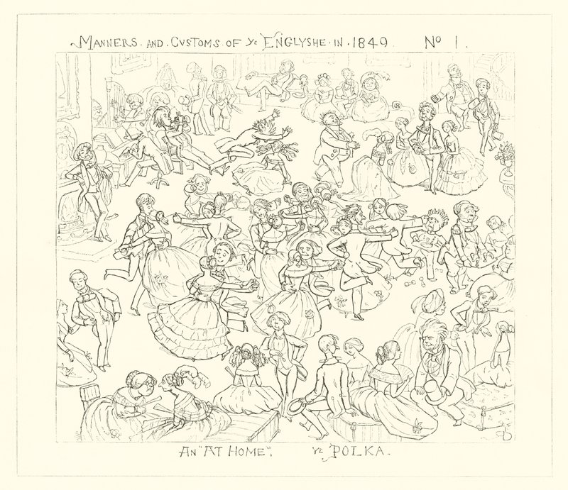 1849, uma em casa, a polca de Richard Doyle