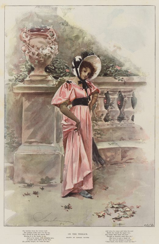 No terraço (chromolitho) de Robert Sauber