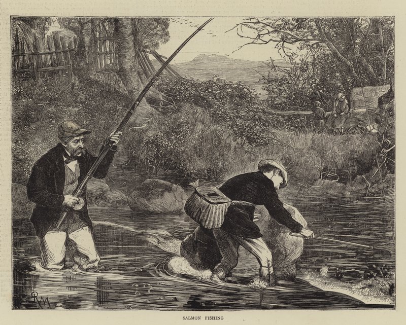 Pesca de salmão de Robert Walker Macbeth