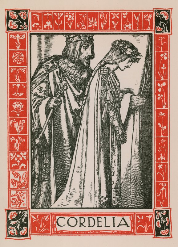 Cordelia, rei Lear de Robert Anning Bell