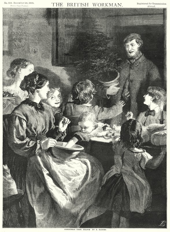 Árvore de Natal (gravura) de Robert Barnes