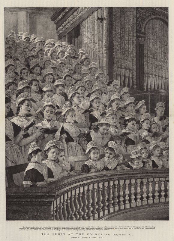O coro no Hospital Foundling de Robert Barnes