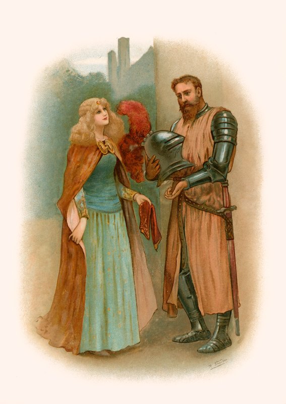 Lancelot e Elaine de Tennyson de Robert Sauber