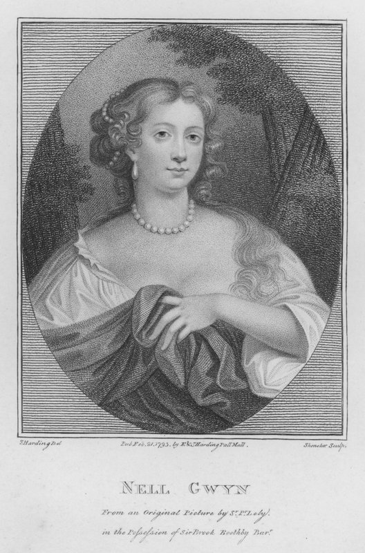 Nell Gwyn (gravura) de S. (after) Harding