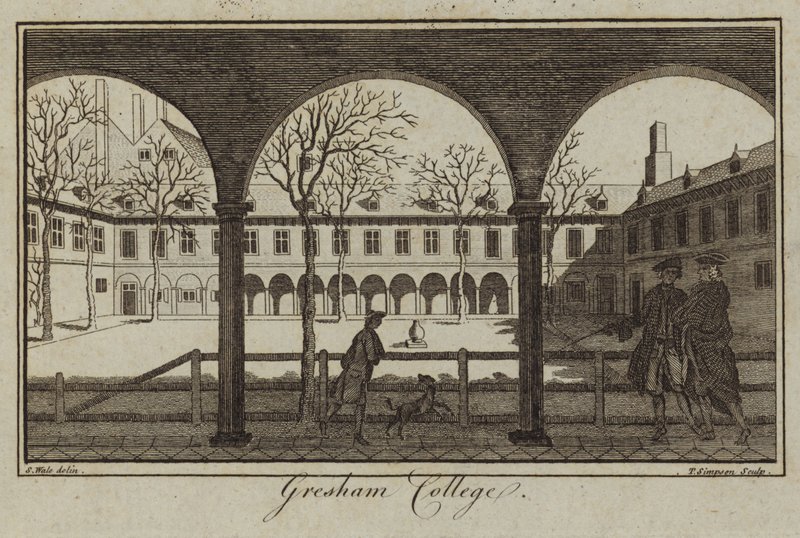 Gresham College, em Londres de Samuel Wale