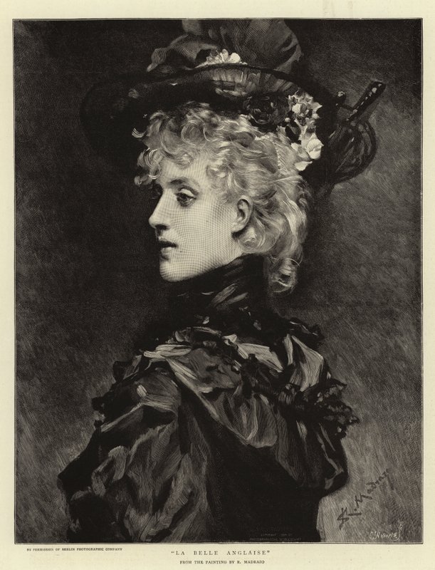 La Belle Anglaise (gravura) de Spanish School