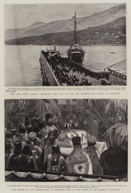 O funeral do czar tardio de Sydney Prior Hall