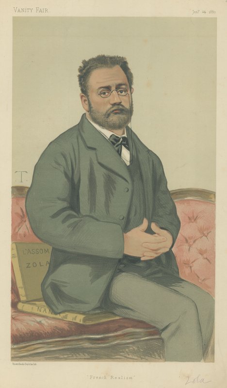 Emile Zola (cor litho) de Theobald Chartran