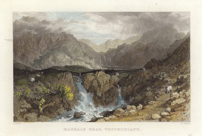 Mardale Head, Westmoreland de Thomas Allom