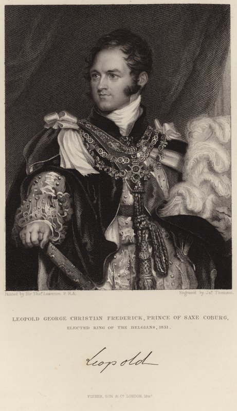 Retrato do rei leopold i de Thomas Lawrence
