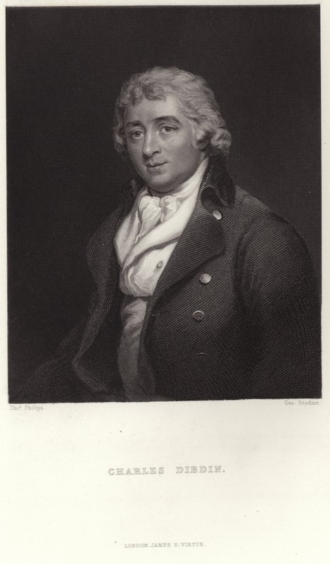 Retrato de Charles Dibdin de Thomas Phillips