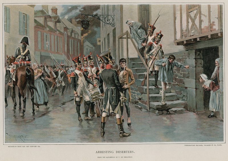 Prender desertores de Thure de Thulstrup