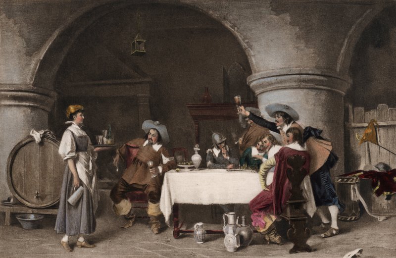 Nos cofres de vinho em Brindisi de Tito Conti