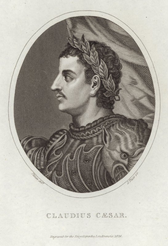 Retrato de Claudius de Tiziano Vecelli