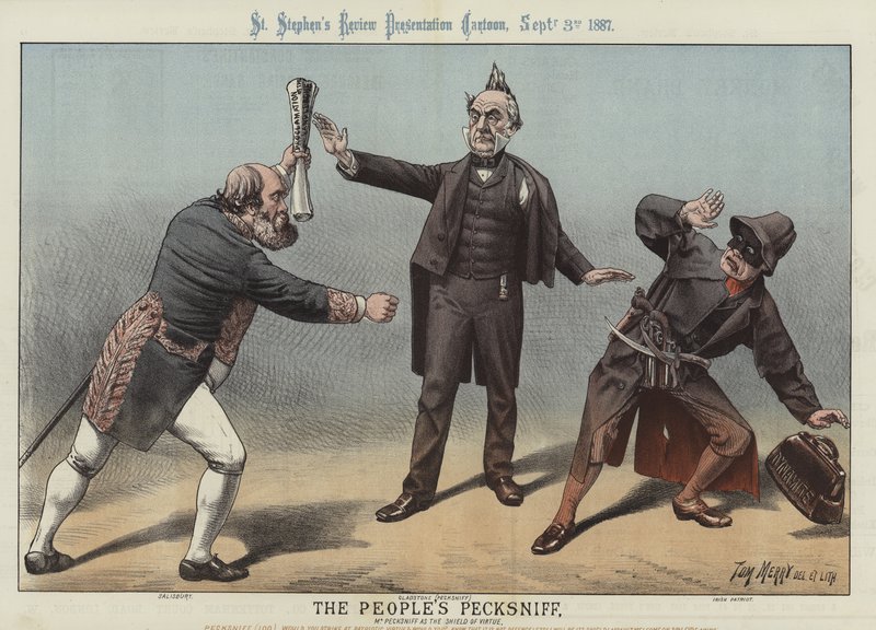 O Pecksniff do Povo, 1887 de Tom Merry
