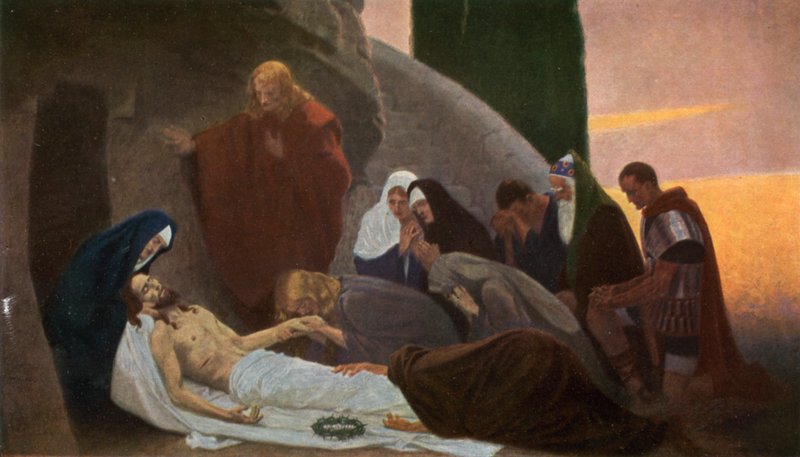 O enterro de jesus de Unbekannt Unbekannt