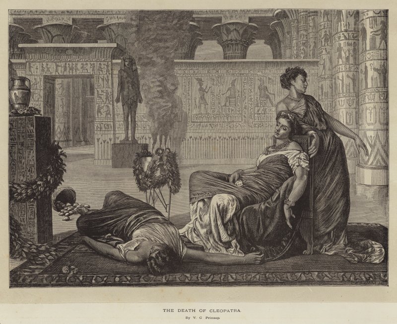 A morte de Cleópatra de Valentine Cameron Prinsep