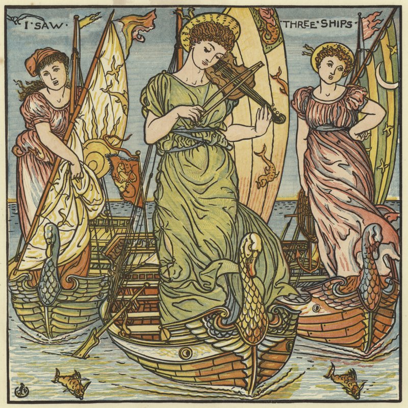 Eu vi três navios de Walter Crane