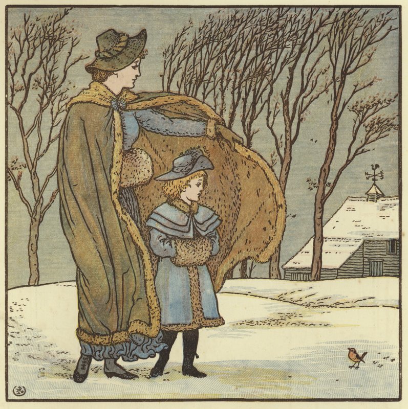 O sopro do vento do norte de Walter Crane