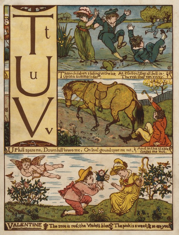 Alfabeto (cor litho) de Walter Crane