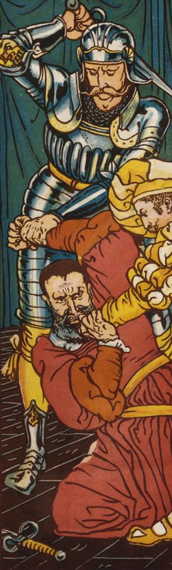 Barba Azul (cor litho) de Walter Crane