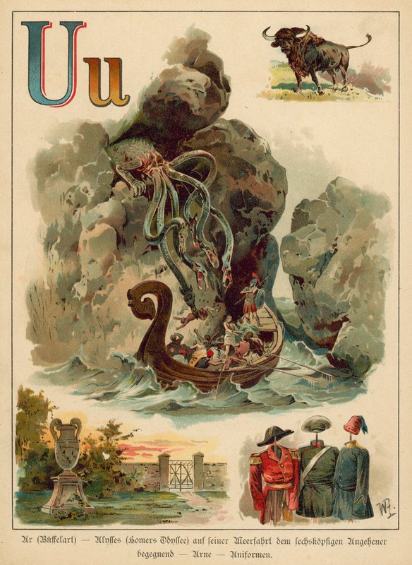 Carta U (chromolitho) de Walter Zweigle