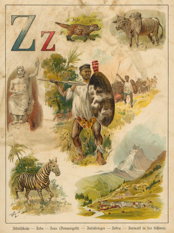 Carta Z (chromolitho) de Walter Zweigle