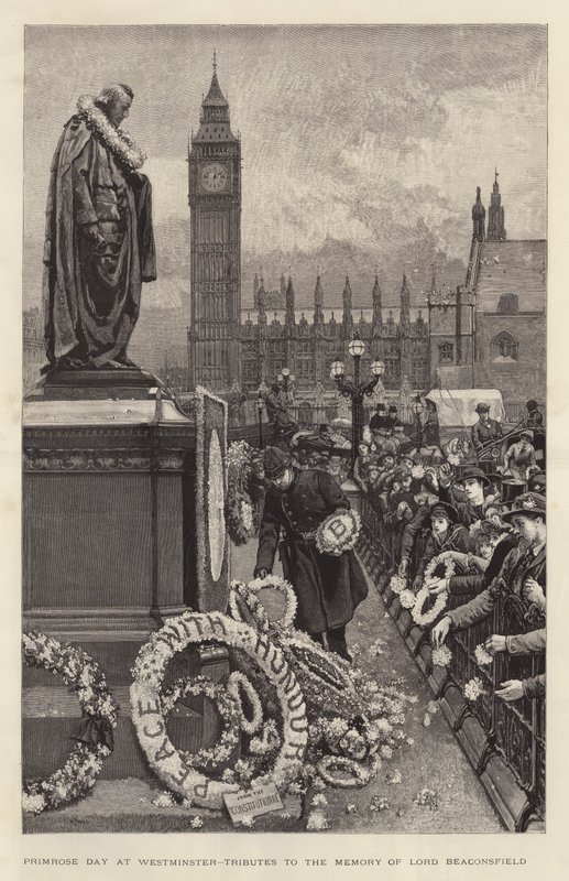 Primrose Day em Westminster, Tributos à Memória de Lord Beaconsfield de William Small