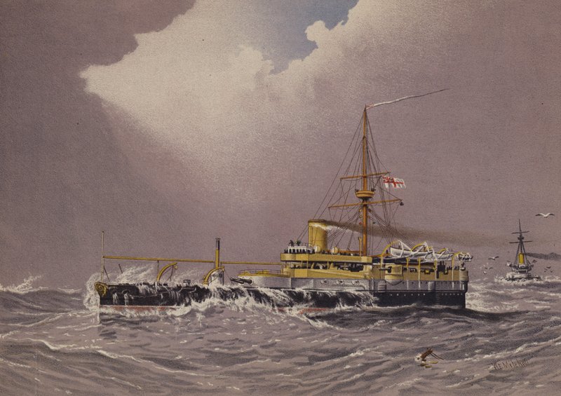 Herói HMS, navio de guerra de 2ª classe de William Frederick Mitchell