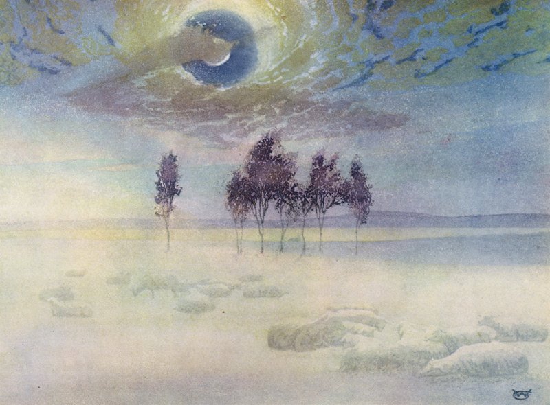 October Mist (cor litho) de William Giles