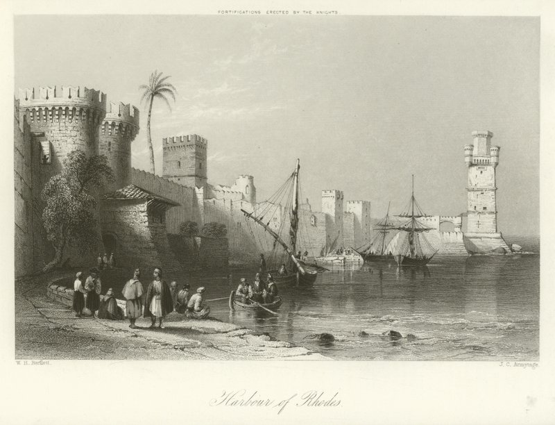 Porto de Rodes de William Henry Bartlett