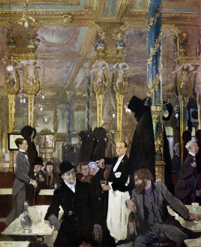 O Café Real, Londres, 1912 de William Orpen