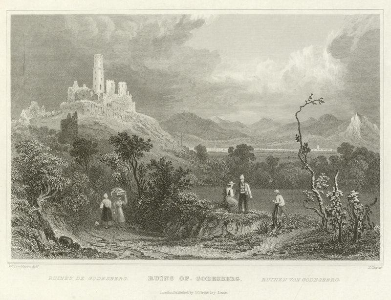 Ruínas de Godesberg de William Tombleson