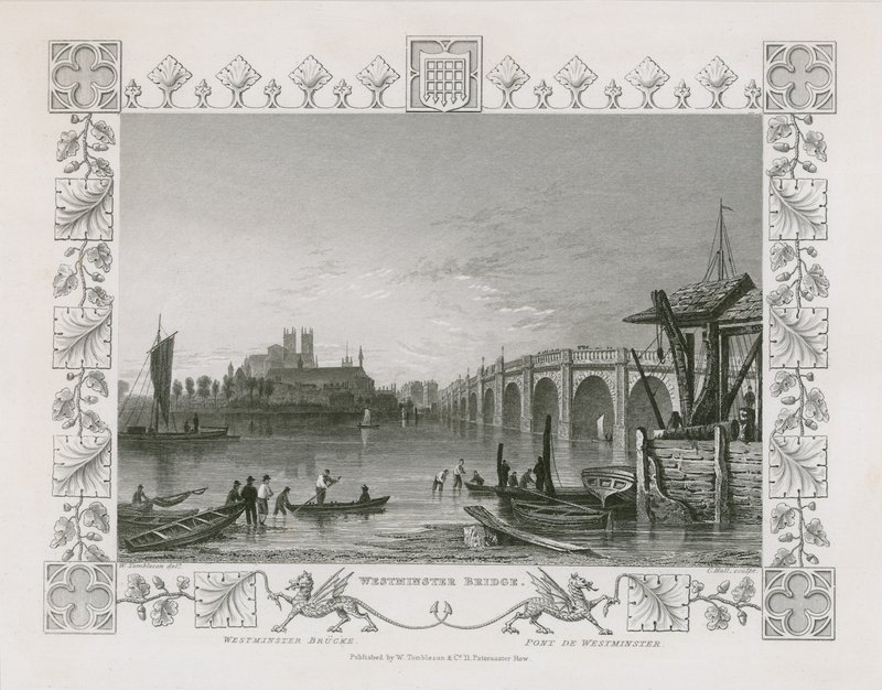 Ponte de westminster de William Tombleson