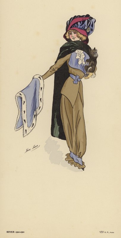 Inverno 1910-1911 modas de Xavier Sager