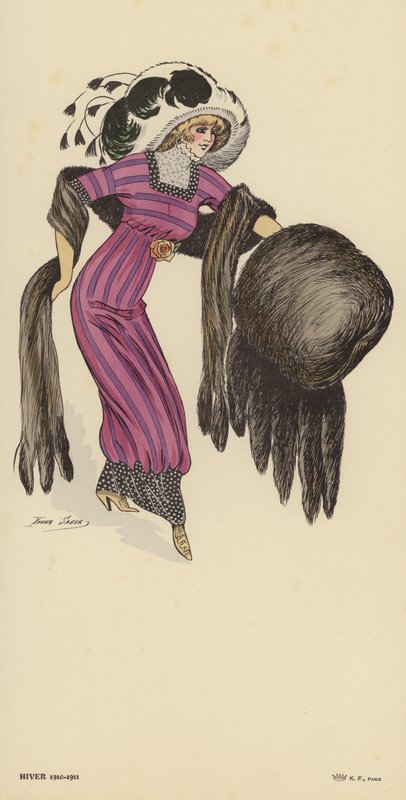 Inverno 1910-1911 modas de Xavier Sager