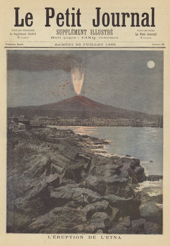 Erupção do Monte Etna de after Henri Meyer