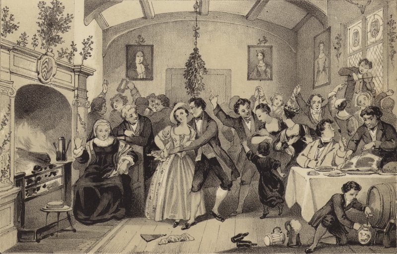 Festas de Natal antigas de James Stephanoff