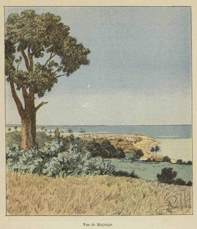 Vue de Majunga de after Louis Charles Bombled