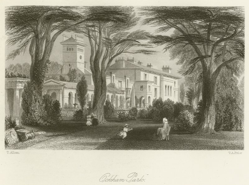 Ockham Park de after Thomas Allom