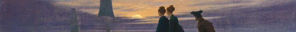 Nascer da lua no mar (Caspar David Friedrich)